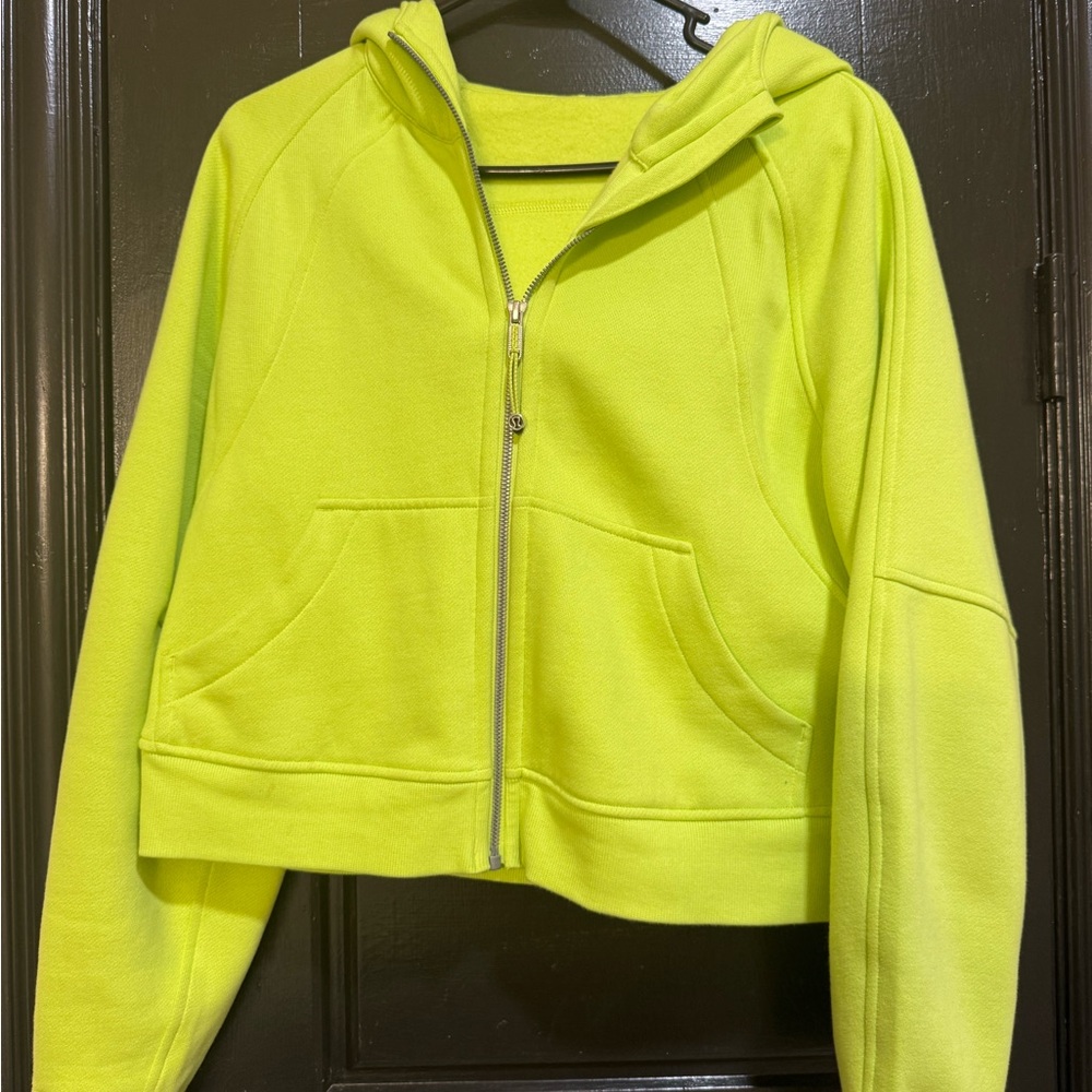 Lululemon Athletica Neon green Hoodie